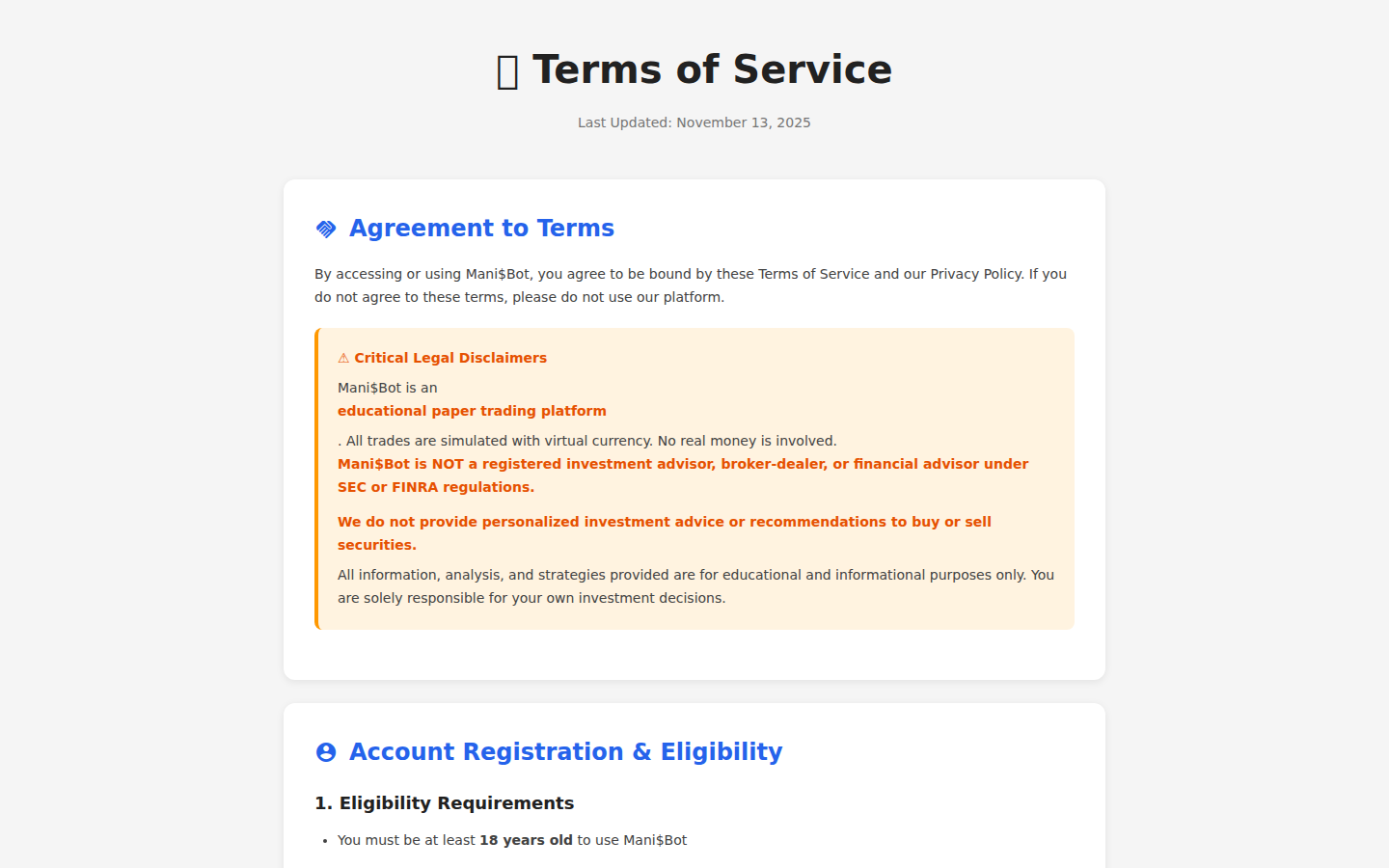 Terms of Service